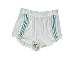 Free People Grand Slam Short Size Medium Striped White Workout Gym FP Movement